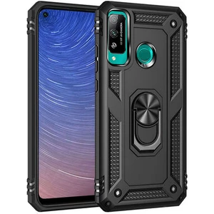 Huawei P40 Lite E Çift Katmanlı ve Yüzüklü Tam Koruma Vega Premium Kılıf
