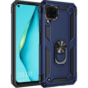 Huawei P40 Lite Çift Katmanlı ve Yüzüklü Tam Koruma Vega Premium Kılıf