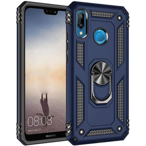 Huawei P20 Lite Çift Katmanlı ve Yüzüklü Tam Koruma Vega Premium Kılıf