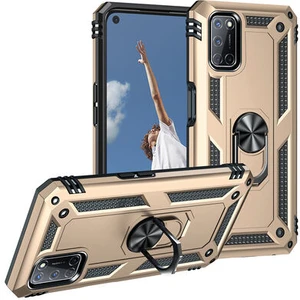 Oppo A72 Çift Katmanlı ve Yüzüklü Tam Koruma Vega Premium Kılıf