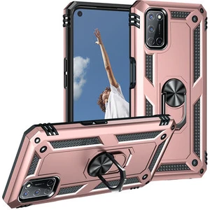 Oppo A72 Çift Katmanlı ve Yüzüklü Tam Koruma Vega Premium Kılıf