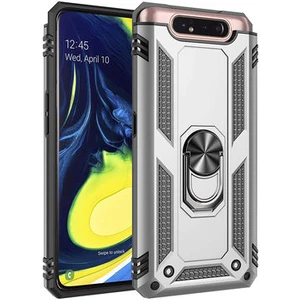 Samsung Galaxy A80 Çift Katmanlı ve Yüzüklü Tam Koruma Vega Premium Kılıf