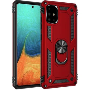 Samsung Galaxy A71 Çift Katmanlı ve Yüzüklü Tam Koruma Vega Premium Kılıf
