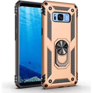 Samsung Galaxy S8 Çift Katmanlı ve Yüzüklü Tam Koruma Vega Premium Kılıf