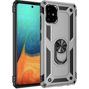 Samsung Galaxy A71 Çift Katmanlı ve Yüzüklü Tam Koruma Vega Premium Kılıf