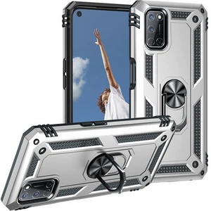 Oppo A72 Çift Katmanlı ve Yüzüklü Tam Koruma Vega Premium Kılıf