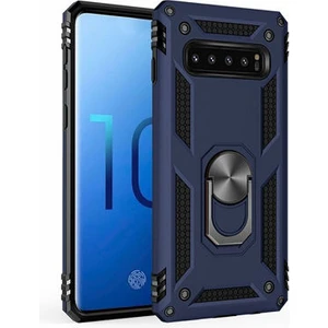 Samsung Galaxy S10 Çift Katmanlı ve Yüzüklü Tam Koruma Vega Premium Kılıf