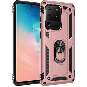 Samsung Galaxy S20 Ultra Çift Katmanlı ve Yüzüklü Tam Koruma Vega Premium Kılıf