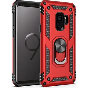 Samsung Galaxy S9 Çift Katmanlı ve Yüzüklü Tam Koruma Vega Premium Kılıf