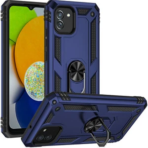 Samsung Galaxy A03 Çift Katmanlı ve Yüzüklü Tam Koruma Vega Premium Kılıf