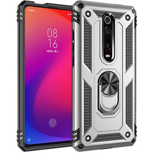 Xiaomi Mi 9T Çift Katmanlı ve Yüzüklü Tam Koruma Vega Premium Kılıf