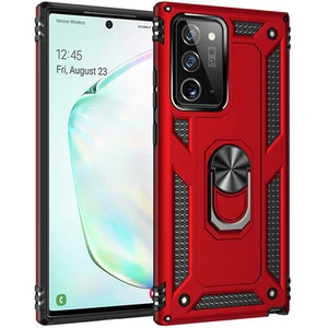 Samsung Galaxy Note 20 Ultra Çift Katmanlı ve Yüzüklü Tam Koruma Vega Premium Kılıf