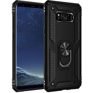 Samsung Galaxy S8 Plus Çift Katmanlı ve Yüzüklü Tam Koruma Vega Premium Kılıf