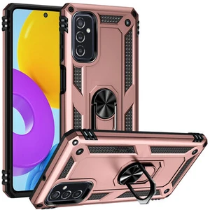 Samsung Galaxy M52 Çift Katmanlı ve Yüzüklü Tam Koruma Vega Premium Kılıf