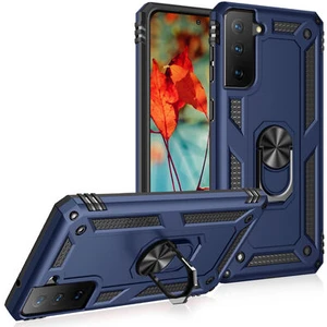 Samsung Galaxy S21 FE Çift Katmanlı ve Yüzüklü Tam Koruma Vega Premium Kılıf