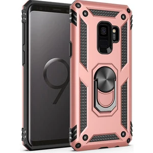 Samsung Galaxy S9 Çift Katmanlı ve Yüzüklü Tam Koruma Vega Premium Kılıf