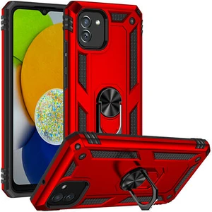 Samsung Galaxy A03 Çift Katmanlı ve Yüzüklü Tam Koruma Vega Premium Kılıf