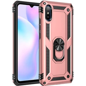 Redmi 9A Çift Katmanlı ve Yüzüklü Tam Koruma Vega Premium Kılıf