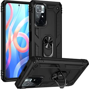 Poco M4 Pro 5G Çift Katmanlı ve Yüzüklü Tam Koruma Vega Premium Kılıf