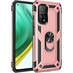 Xiaomi Mi 10T 5G Çift Katmanlı ve Yüzüklü Tam Koruma Vega Premium Kılıf