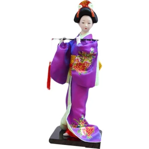 Japon Kimono Geyşa Heykeli Geyşa Süslemesi (Yurt Dışından)