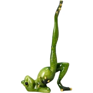 Reçine Yoga Kurbağa Figürleri Dekoratif Süs El Sanatları Yeş Bacak Üsü (Yurt Dışından)