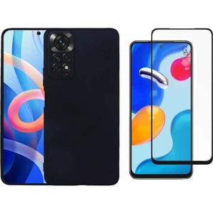 Xiaomi Redmi Note 11 ile Uyumlu Soft Yumuşak Telefon Kılıfı ve 5d Tam Kaplayan Cam Ekran Koruyucu