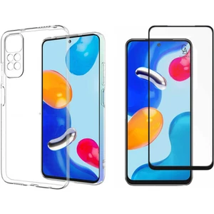 Xiaomi Redmi Note 11 ile Uyumlu Soft Yumuşak Telefon Kılıfı ve 5d Tam Kaplayan Cam Ekran Koruyucu