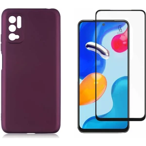 Xiaomi Redmi Note 10 5g ile Uyumlu Soft Yumuşak Telefon Kılıfı ve 5d Tam Kaplayan Cam Ekran Koruyucu