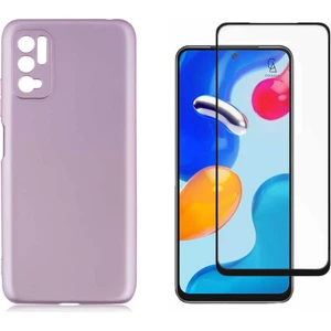 Xiaomi Redmi Note 10 5g ile Uyumlu Soft Yumuşak Telefon Kılıfı ve 5d Tam Kaplayan Cam Ekran Koruyucu