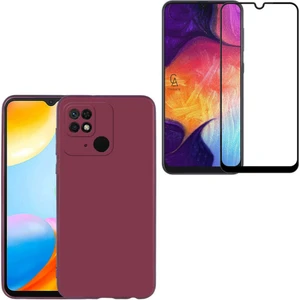 Xiaomi Poco C40 ile Uyumlu Soft Yumuşak Telefon Kılıfı ve 5d Tam Kaplayan Cam Ekran Koruyucu