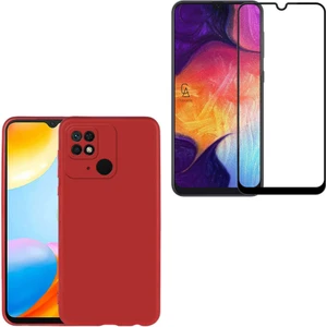 Xiaomi Poco C40 ile Uyumlu Soft Yumuşak Telefon Kılıfı ve 5d Tam Kaplayan Cam Ekran Koruyucu