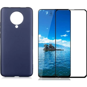 Xiaomi Poco F2 Pro ile Uyumlu Soft Yumuşak Telefon Kılıfı ve 5d Tam Kaplayan Cam Ekran Koruyucu