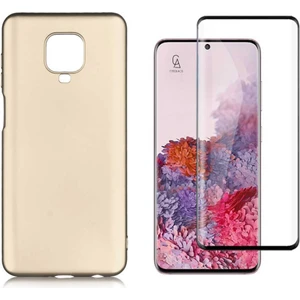Xiaomi Redmi Note 9 Pro ile Uyumlu Soft Yumuşak Telefon Kılıfı ve 5d Tam Kaplayan Cam Ekran Koruyucu