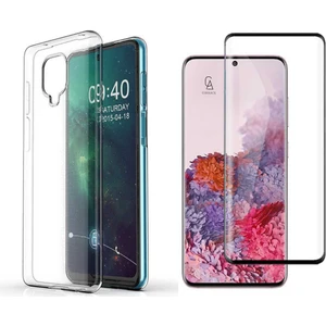 Xiaomi Redmi Note 9s ile Uyumlu Soft Yumuşak Telefon Kılıfı ve 5d Tam Kaplayan Cam Ekran Koruyucu