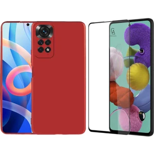 Xiaomi Redmi Note 12 Pro 4g ile Uyumlu Soft Yumuşak Telefon Kılıfı ve 5d Tam Kaplayan Cam Ekran Koruyucu