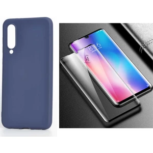 Xiaomi Mi 9 Se ile Uyumlu Soft Yumuşak Telefon Kılıfı ve 5d Tam Kaplayan Cam Ekran Koruyucu