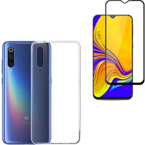 Xiaomi Mi 9 ile Uyumlu Soft Yumuşak Telefon Kılıfı ve 5d Tam Kaplayan Cam Ekran Koruyucu