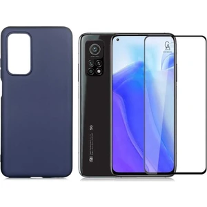 Xiaomi Mi 10T 5g ile Uyumlu Soft Yumuşak Telefon Kılıfı ve 5d Tam Kaplayan Cam Ekran Koruyucu
