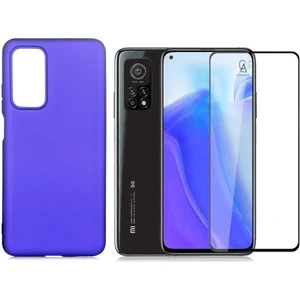 Xiaomi Mi 10T 5g ile Uyumlu Soft Yumuşak Telefon Kılıfı ve 5d Tam Kaplayan Cam Ekran Koruyucu