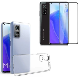 Xiaomi Mi 10T 5g ile Uyumlu Soft Yumuşak Telefon Kılıfı ve 5d Tam Kaplayan Cam Ekran Koruyucu