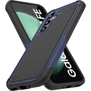 Samsung Galaxy S23 Fe Için Çift Katmanlı Sert Pc Yumuşak Tpu Telefon Kılıfı - Mavi - Siyah (Yurt Dışından)