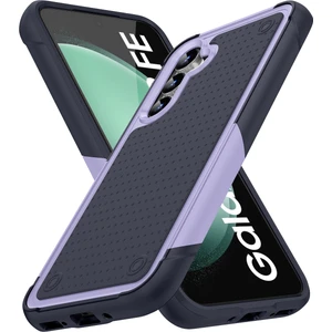 Samsung Galaxy S23 Fe Için Çift Katmanlı Sert Pc Yumuşak Tpu Telefon Kılıfı - Mor - Mavi (Yurt Dışından)