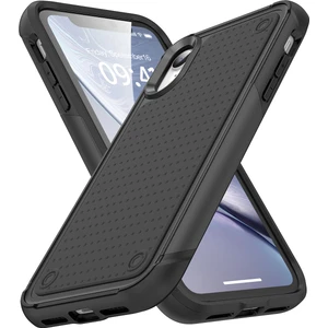 iPhone Xr Için Çift Katmanlı Sert Pc Yumuşak Tpu Telefon Kılıfı - Siyah (Yurt Dışından)