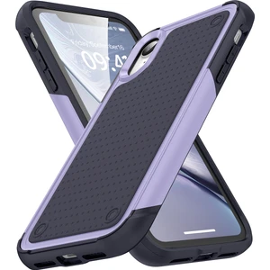iPhone Xr Için Çift Katmanlı Sert Pc Yumuşak Tpu Telefon Kılıfı - Mor - Mavi (Yurt Dışından)