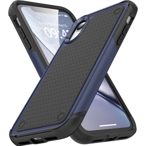 iPhone Xr Için Çift Katmanlı Sert Pc Yumuşak Tpu Telefon Kılıfı - Mavi - Siyah (Yurt Dışından)