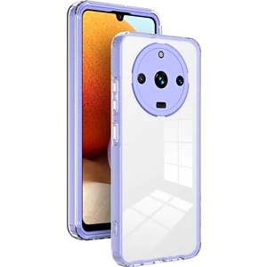 Realme 11 Pro /realme 11 Pro+ Için Şeffaf Sert Pc Tampon Telefon Kılıfı - Mor (Yurt Dışından)