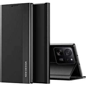 Xiaomi 13T /13T Pro /redmi K60 Ultra Için Ince Flip Deri Manyetik Kapatma Telefon Kılıfı - Siyah (Yurt Dışından)