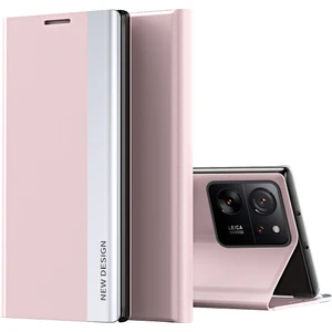 Xiaomi 13T /13T Pro /redmi K60 Ultra Için Ince Flip Deri Manyetik Kapatma Telefon Kılıfı - Pembe (Yurt Dışından)