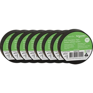 2420103 8 Adet 19 mm x 20 Metre Siyah Izole Elektrik Bandı